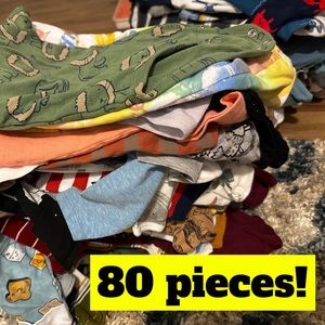 Like new gender neutral baby clothes- 80 pieces!
